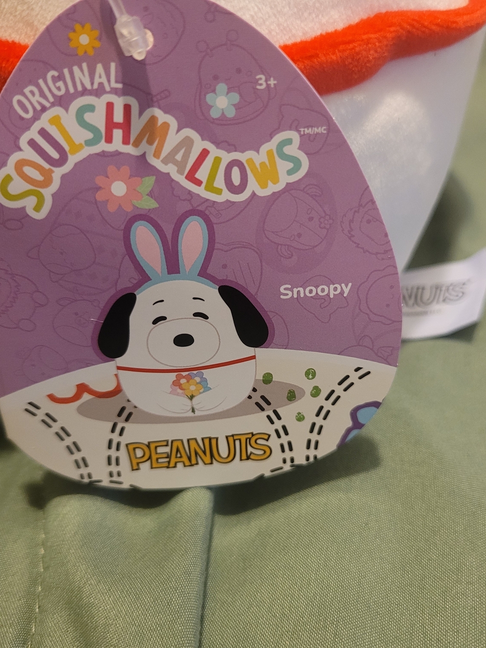 BNT Original Squishmallows Peanuts Snoopy Plush - White and Black